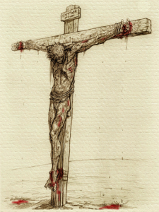 Chúa Jesus bị treo trên thập tự